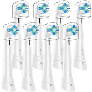 6 Pcs iO Replacement Heads Compatible with Oral B iO 2 3 4 5 6 7 8 9 10 Deep Clean Series Electric Toothbrush, Brush Head Compatible with iO with Medium Bristles (White)