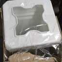 Craftsman Mailbox & Post Kit, Large Outdoor Mailbox, Durable Plastic, Easy to Install, Flag Included, White