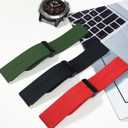 26mm 22mm 20mm QuickFit Watch Band Compatible with Garmin Fenix 8 7 6 5 3 hr 6s 5s 6x 5x Forerunner 935 945 965 Magnetic Silicone Watch Band for Garmin Instinct Approach MARQ Descent Quatix Epix Pro (Red)