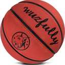 2 x Wuzfully Kids Basketball Size 3(22") for Toddler boy and Girls, Youth Basketball Size 5(27.5") for Indoor Outdoor Pool Play Games (Brown)