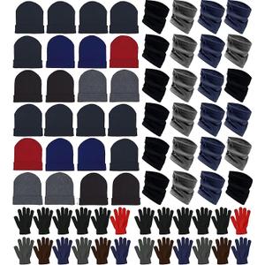 72x Winter Gloves, Beanies, Neck Warmers Unisex Bulk Pack Donation Charity Care Bundle