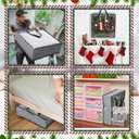 Oversized 6 Pack Storage Bags with Zipper 25 Gallon Tote Bags for Easter Wreaths Decorations Clothes Moving Travel Camping Essentials Packing Supplies, 26 x 26 x 8.7 Inches(Gray)