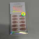 BTArtbox Press On Nails Almond - Medium Cat Eye French Tip Nails with Glue for Daily Nail Art, Fake Nail Extensions In 15 Sizes - 30 Nail Kit, Liquid Radiance