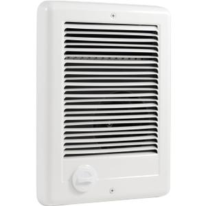 Electric Wall Heater CSC151TW Complete Unit, Wall Mounted Electric Heater for Indoor Use, 1500 Watt, 5120 BTU, 120 Volt, White, with Adjustable Thermostat, Fast Heating