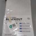 INOVADAY 100% Blackout Curtains for Bedroom, Black Out Curtains 84 Inch Long, Clip Rings Linen Blackout Drapes, Thermal Insulated Room Darkening for Living Room, 2 Panels - Beige,W50xL84