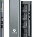 LIFEGOO Mini Electric Screwdriver, 62 in 1 Cordless Precision Power Screwdriver Set with 48 Bits, LED Lights Magnetic Mat, Rechargeable Portable Repair Tool Kit for Phone Watch Camera Laptop PC