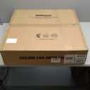 VOLISUN Low Profile Bladeless Ceiling Fans with Dimmable LED Light, 23.6in Flush Mount for Bedroom (White)