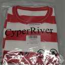 Women's Striped Round Neck Tops - Classic Stripes Tee, Summer Bold Stripes Blouses Casual T Shirt for Women (XX-Large)