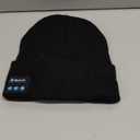 Wmcaps Bluetooth Beanie with a Light, Unisex USB Rechargeable 4 LED Fashlight Hat with Cordless Headphones, Unique Christmas Birthday Gifts for Men Him Husband Teen Black