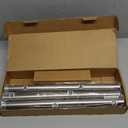 Zeerobee Curtain Rods for Windows, Brushed Nickel Curtain Rod, Adjustable 1 Inch Heavy Duty Outdoor/Indoor Modern Drapery Pole, 32"-120"