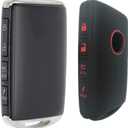 KAWIHEN Replacement Key Fob Case Shell Compatible with 2019 2020 2021 2022 2023 Mazda 3 6 CX-5 CX-9 CX-30 MX-5 Miata Key Fob WAZSKE11D01 (Shell and Silicone)