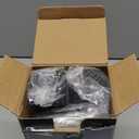 Electric Salt and Pepper Grinder Set, Automatic Salt and Pepper shakers with Upgraded 6-Level External Adjustable Coarseness, Battery Operated, Larger Capacity with Led for Home Kitchen (Black/Black)