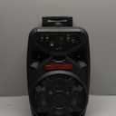 iLive Electronics Wireless Tailgate Party Speaker, LED Light Effects, Built-in Rechargeable Battery, Black (ISB380B)