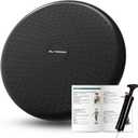 Trideer Wobble Cushion Core Balance Disc, Flexible Seating for Classroom Elementary, Wiggle Seat for Sensory Kids, Balance Pad with Inflation Pump (34CM Black)