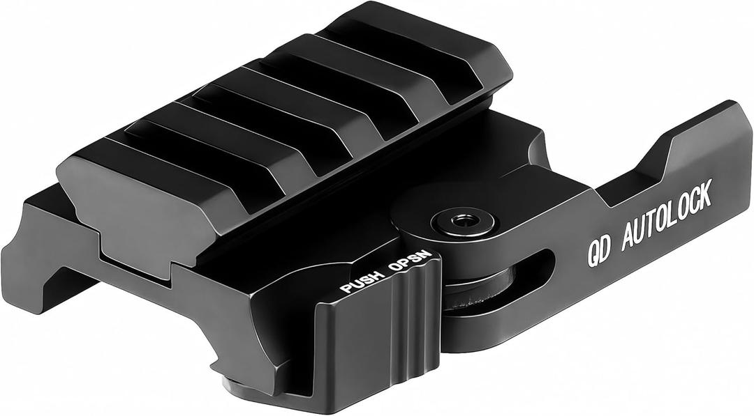 EFANGSHIJIE Picatinny Rail Risers QD Quick Detach Mounts for Red Dot Sights (4 Slots, 0.5 inch)