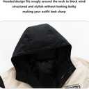 Lightweight Men's Jacket with Hood for Outdoor, Travel, Hiking, Windbreaker, Versatile, Stylish Design (X-Large, Khaki-black)