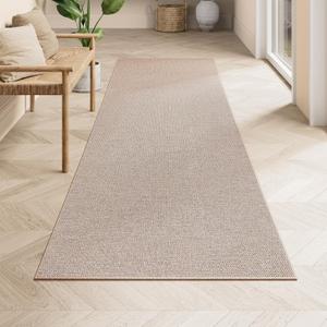 SONGMICS HOME Runner Rug, Washable Area Rug for Living Room, Non-Slip Carpet, Faux Jute Rug, Home Decor, for Bedroom, Kitchen, Entryway, Dining Room, Tan UTAR093K01 4'x2'