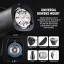NEEWER S101-300W Strobe Flash Light with 9 Levels 150W Modeling Lamp, 300Ws GN58 5600K with Standard Bowens Mount Reflector, S1/S2 Mode Silent Fan for Photography Studio, Portrait Product Shooting