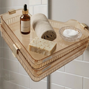 Wall Shelves No Drilling Bathroom Storage Rack for Shower Essentials Space-saving Adhesive Shelves for Toiletries and Sundries 23.5x10