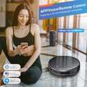 Robot Vacuum and Mop Combo, 2 in 1 Robotic Vacuum Cleaner with Schedule, App/Alexa/Voice Control, Slim 2.87", Self-Charging, Strong Suction & Long Runtime, Ideal for Hard Floor, Pet Hair, Carpet