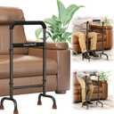 Lightweight Stand Assist & Mobility Aid Cane - Wide 19.6" Iron Base, Adjustable Height 29.7"-39.7", Portable Support for Chair, Bed, Toilet, 450lb Capacity