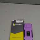 Case for iPhone 16e/17e with Slide Camera Cover+HD Screen Protector(2 Packs), Military Grade Shockproof Protective Cover, Rotated Ring Kickstand(A - Violet)