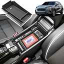 RUNROAD Center Console Organizer Tray Compatible with Honda HR-V 2023 2024 2025 2026 HRV Accessories, ABS Console Organizer Armrest Storage Box Coin Holder, Black