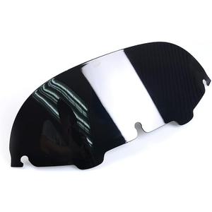 Motorcycle 7" Round Windshield Windscreen Fit for 1996 - 2013 Harley Electra Glide, Street Glide, Ultra Limited and Tri Glide ( Black )