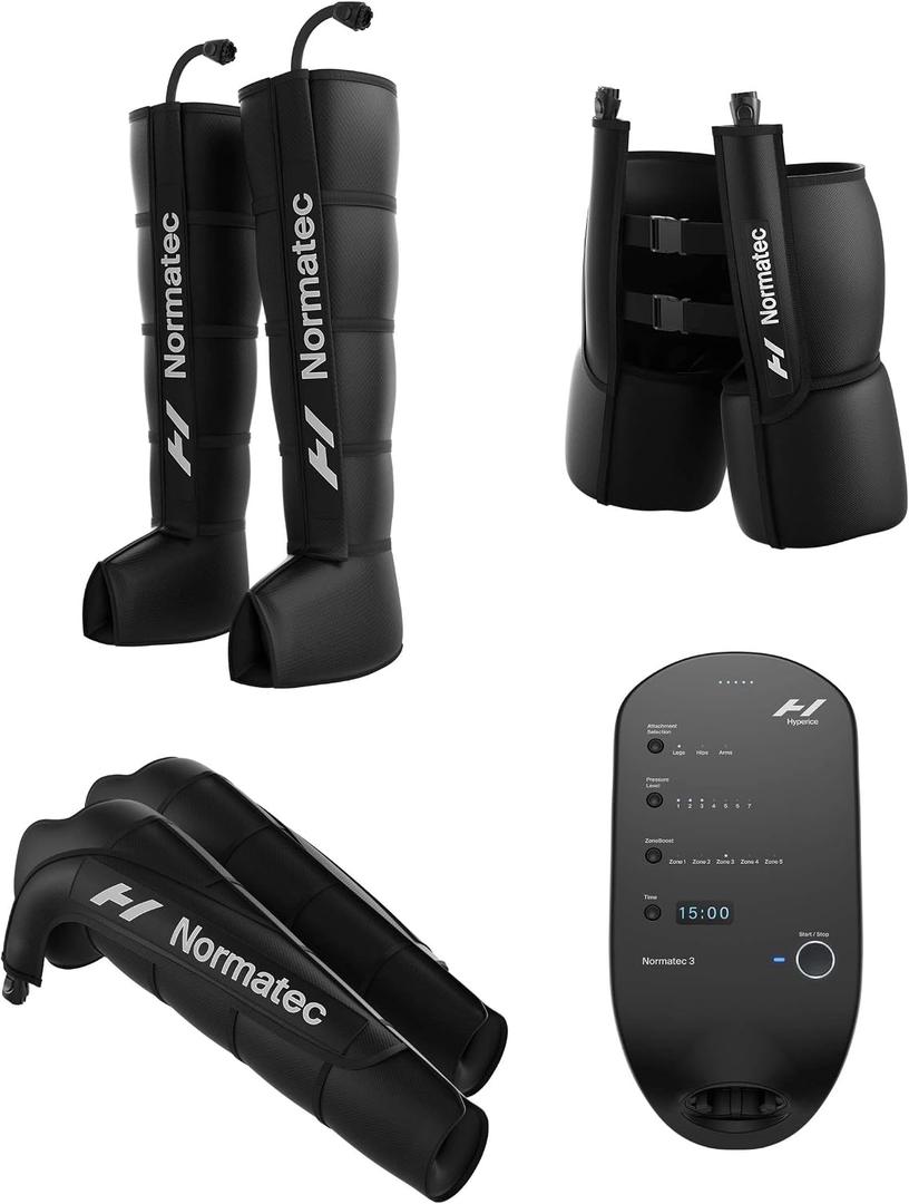 Hyperice Normatec 3 - Recovery System with Patented Dynamic Compression Massage Technology (Normatec 3 Full Body (Standard Legs + Hips + Arms)