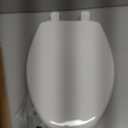 Little2Big Toilet Seat with Built-In Toddler Potty Training Seat, Slow Close, Easy to Install, Made in USA, ELONGATED, White