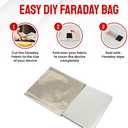 ATMOSURE Faraday Fabric & Tape Kit — Military Grade DIY Faraday Bags — 5G, EMP & EMF Protection — EMF Blocker