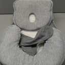 Baby Lounger Pillow for Infant Support Cushion Breastfeeding Pillow, Bottle Feeding, Tummy Time (Grey)