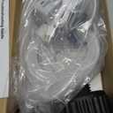 Portable Fuel Transfer Pump with Auto-Stop, 3.2 Gallon per Min, 51" Extra Long Hose, Battery & USB Powered, 4 Can Adapters, Leak-proof Gas Pump for Oil, Diesel and Gasoline