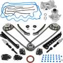 5.4 Timing Chain Kit with Water Pump & Oil Pump - Compatible with 2004-2011 Ford F-150 F-250 F-350 Super Duty, Lincoln Navigator 5.4L 3V Triton V8 Engine
