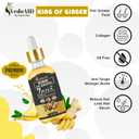 Ginger Oil for Hair Growth - Biotin Hair Growth Serum, 100% Pure Natural Ginger Essential Oil - Promotes Stronger, Thicker, Longer Hair in Women & Men (3pc+roller)