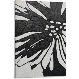 Hand-painted Black Texture Abstract Art Oil Painting Office Corridor Living Room Wall Decorative Art Room Aesthetic Poster Print Art Wall Painting Canvas Posters Modern Bedroom Decor 08x12inch(20x30cm (Frame-style)
