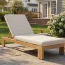 75.98" Outdoor Chaise Lounge Cushion, Weather Resistant Replacement Pad for Patio Sunbed and Pool Chair