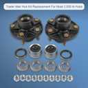 JDMSPEED 2 Trailer Idler Hub Kits 5 on 4.5" Replacement for Axle 1-1/16" Bearings 2000 lbs - 22016K
