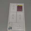 Bates Duplex Wall Outlet Covers - 10 Pack, White Wall Plates