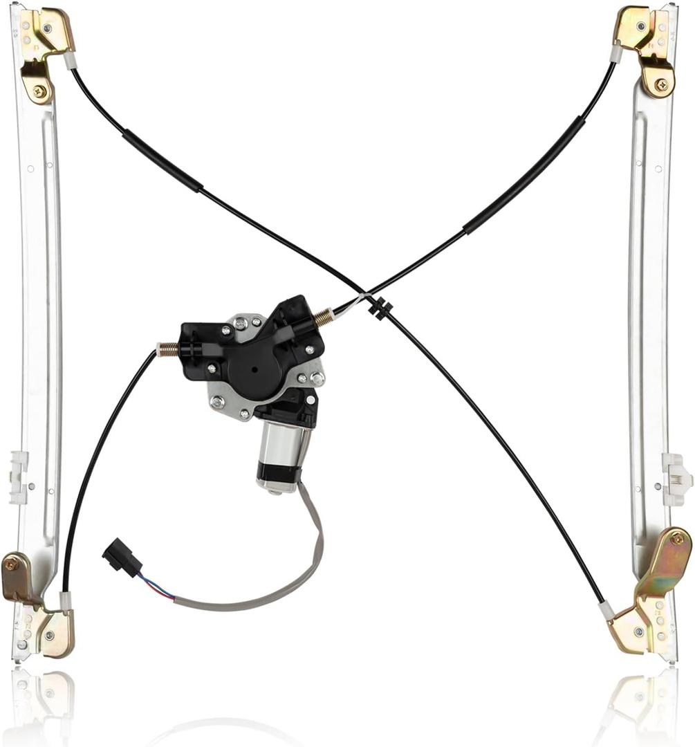 Front Driver Side Power Window Regulator w/Motor Assembly Compatible For Chrysler Town & Country Voyager, Dodge Caravan Grand Caravan 2001-2003 Replace 741-823 5135251AA 11A109 82-614AR