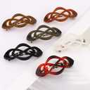 Atoden Flat Hair Clips Barrettes for Thick Thin Fine Hair 6Pcs French Barrette Glossy Large Hair Slides Non Slip Strong Hold Clamps Vintage 90s Accessories for Women Girls Gifts