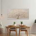 Abstract Canvas Wall Art Decorations White Brown Tree Wall Art 24" X 48"