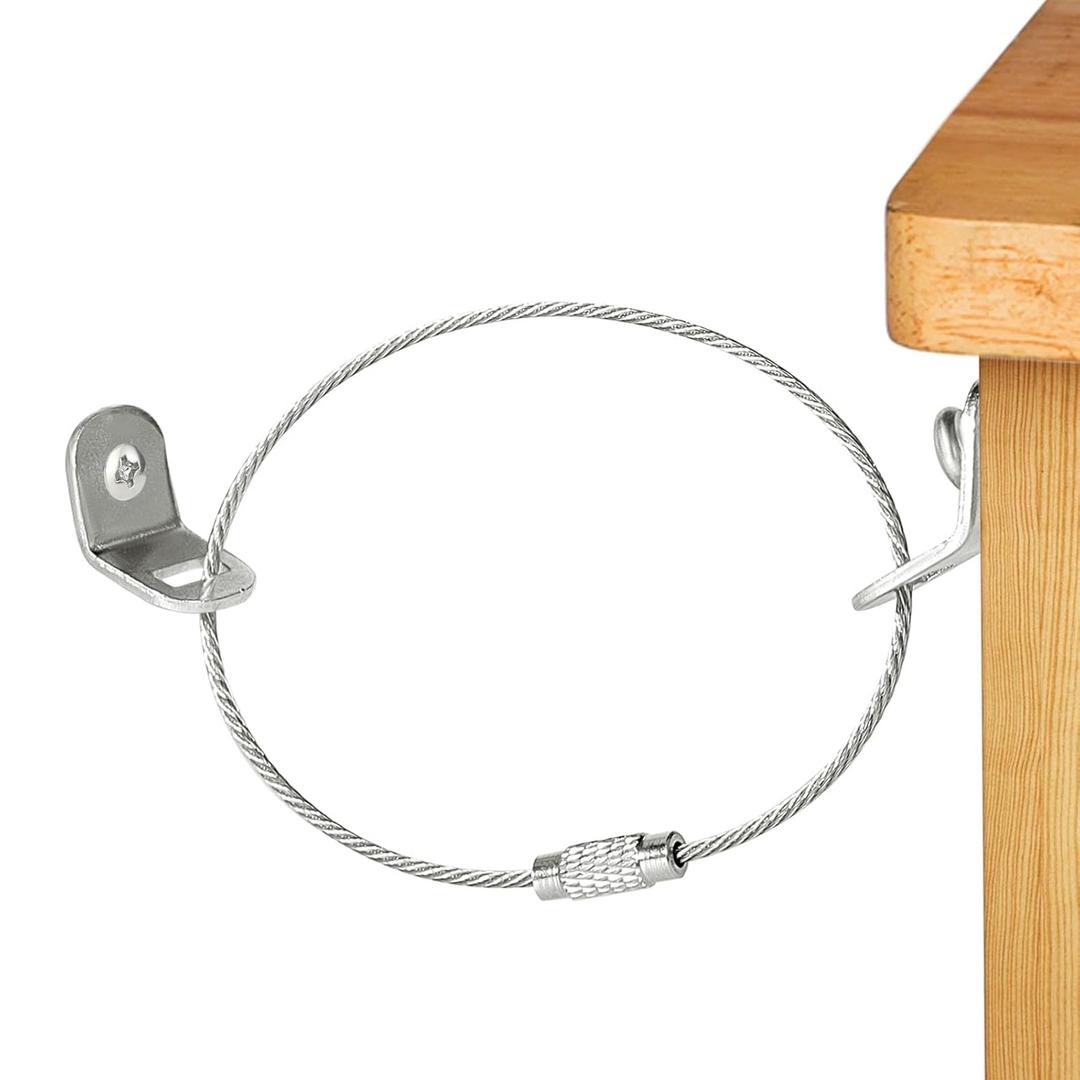 Furniture Anchors(10set) for Baby proofing and Furniture Wall Anchor, Wall Anchors for Baby Proofing cabinets, Anti-Tip Furniture Straps, Safety Essentials for Home (Blue)