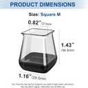 28 Pcs Chair Leg Sliders for Carpet, Square Chair Glides, Silicone Furniture Leg Protectors Caps, Carpet Protectors Table Feet Covers Cups, Teflon Furniture Pads Sliders (Fit:13/16" ~ 1")