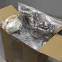 Tessco 48 Sets 100 ml Plastic Light Bulb Jars Clear Candy Containers for Party Favors with Labels and Strings Fillable Lightbulb Jar Ornaments for Wedding Party Drink DIY Crafts, Silver