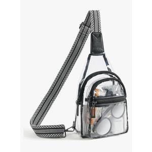 Clear Sling Bag - Stadium Approved Purse Backpack Crossbody Fanny Pack for Women & Men - Concert Events