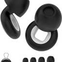 Earplugs for Motorcycles| Concert | - 27dB Noise Reduction, Super Soft Reusable Silicone Ear Plugs for Sleeping Noise Cancelling, Concerts, Motorcycles and Travel (Black White)
