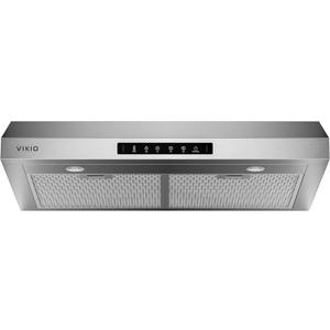 VIKIO HOME 30 Inch Under Cabinet Range Hood, 900CFM Fast Venting Ducted, Kitchen Hood With 3 Speed Gesture Sensing & Touch Control, Stainless Steel Stove Vent Hood With Reusable 5-Layer Baffle Filters