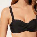 CALZEDONIA Woman's Lightly Padded Bandeau Swimsuit Top Indonesia (Black)