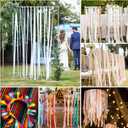 4 x Solid Color Champagne Gold Satin Ribbon, 1-1/2 Inches x 25 Yards Fabric Satin Ribbon for Gift Wrapping, Crafts, Hair Bows Making, Wreath, Wedding Party Decoration and Other Sewing Projects